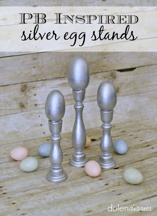 PB Inspired Silver Egg Stands The Crafting Chicks